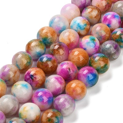 Natural White Jade Beads Strands G-Z097-A01-10mm-A-1