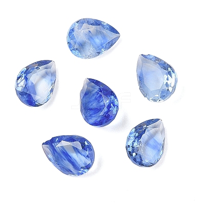 Blue Watermelon Stone Glass Cabochons G-C146-01D-1