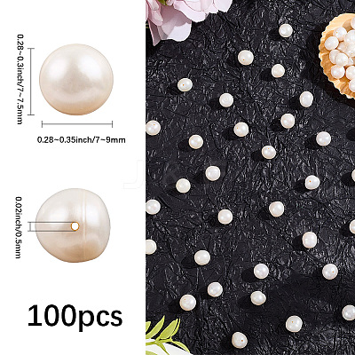 100Pcs Natural Cultured Freshwater Pearl Beads PEAR-LT0001-15-1