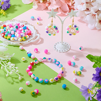 100Pcs Handmade Polymer Clay Beads CLAY-TA0001-82B-1