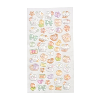 Epoxy Resin 3D Puffy Stickers DIY-G122-01K-1