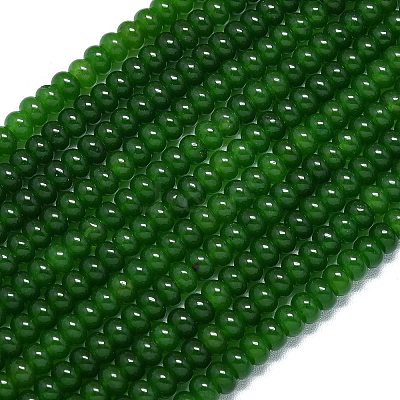 Natural Malaysia Jade Beads Strands G-B165-G01-4x6mm-12-1