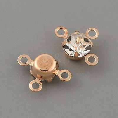 Brass Pave Clear Glass Chandelier Component Links LS-FIND-WH0152-919KCG-1