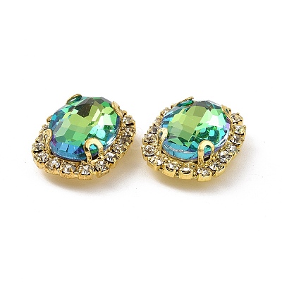 Oval Sew on Rhinestone DIY-E062-05G-B02-1