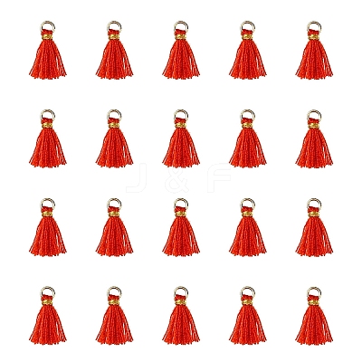 Polycotton(Polyester Cotton) Tassel Pendant Decorations FIND-YW0004-58B-1