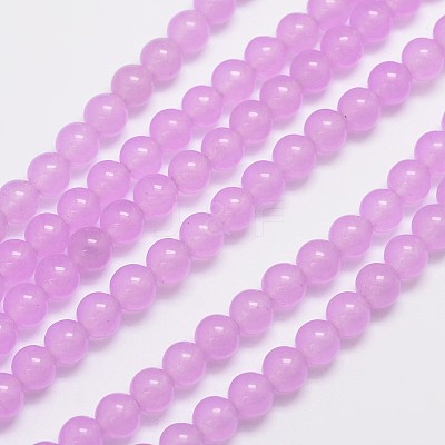 Natural & Dyed Malaysia Jade Bead Strands X-G-A146-6mm-A17-1