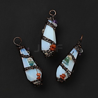 Opalite Pointed Big Pendants G-G860-03R-04-1