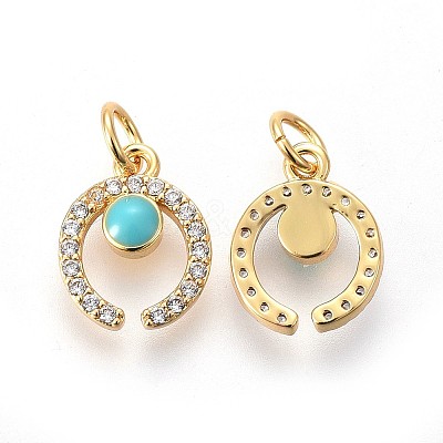 Brass Charms KK-F783-08G-1