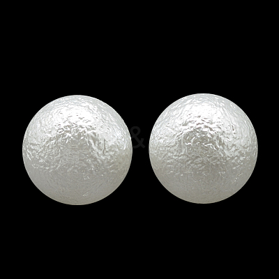 Imitation Pearl Acrylic Beads X-ACRP-R008-3mm-01-1