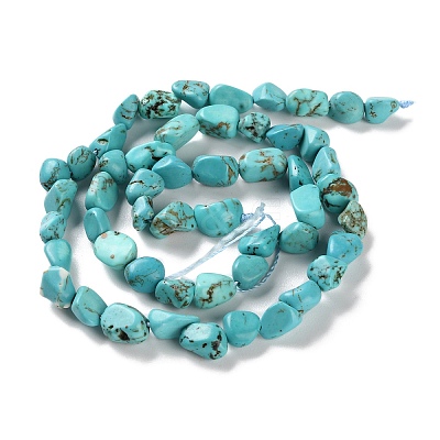 Dyed & Heated Natural Turquoise Beads Strands G-P497-01C-17-1