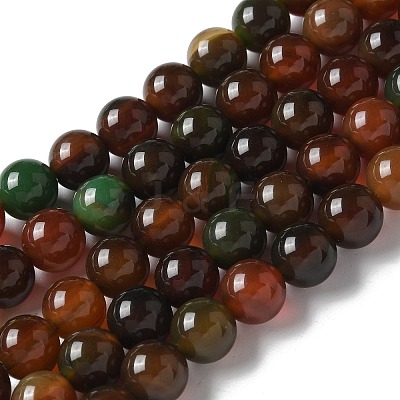 Natural Agate Beads Strands G-NH0001-G09-01-1