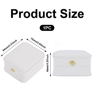 PU Leather Necklace Pendant Gift Boxes LBOX-TADJ0001-01C-1
