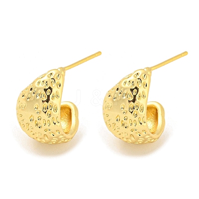 Rack Plating Brass Teardrop Stud Earrings EJEW-K263-21G-1
