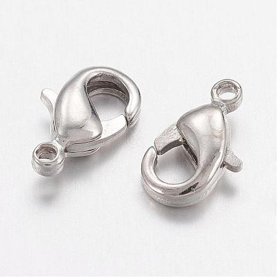Brass Lobster Claw Clasps KK-901-N-NF-1