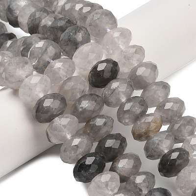 Natural Cloudy Quartz Beads Strands G-C259-A16-8x12mm-1