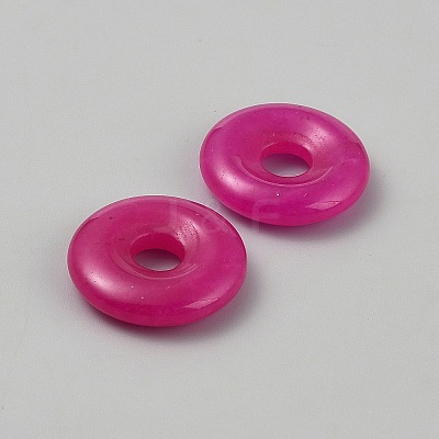 Natural Hot Pink Chalcedony Pendants G-WH0016-53A-1