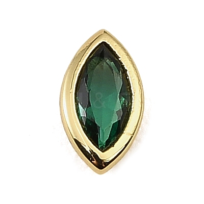 Brass Pave Cubic Zirconia Cabochons CU-CBA30E8-02G-03-1