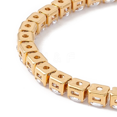 Classic Cubic Zirconia Tennis Bracelet BJEW-G639-01B-G-1