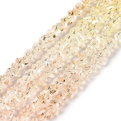 Transparent Glass Bead Strands GLAA-H023-02A-1