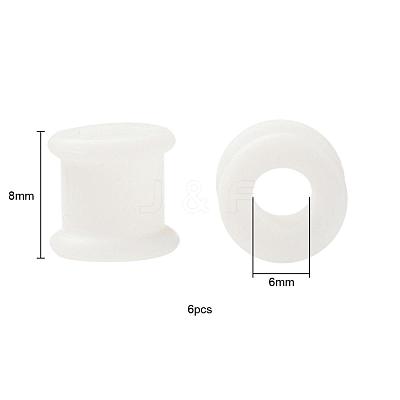 6Pcs 3 Colors Pulley Silicone Ear Gauges Flesh Tunnels Plugs FIND-YW0001-18B-1