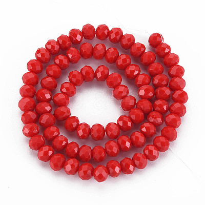 Opaque Solid Color Glass Beads Strands EGLA-A034-P3mm-D22-1