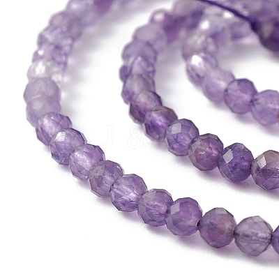 Natural Amethyst Beads Strands X-G-B037-02A-1