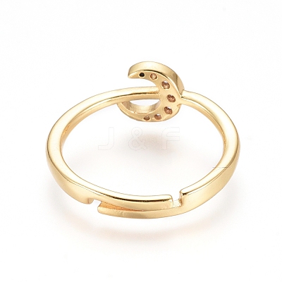 Adjustable Brass Finger Rings X-RJEW-G096-33G-1