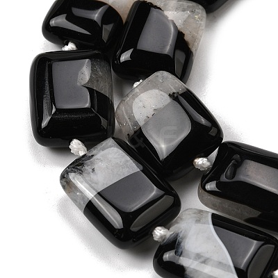 Natural Agate Beads Strands G-F820-Q01-01F-1