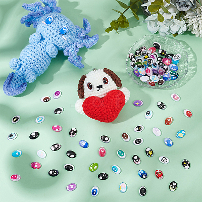 1 Bag Glass Cabochons GGLA-PH0001-79-1