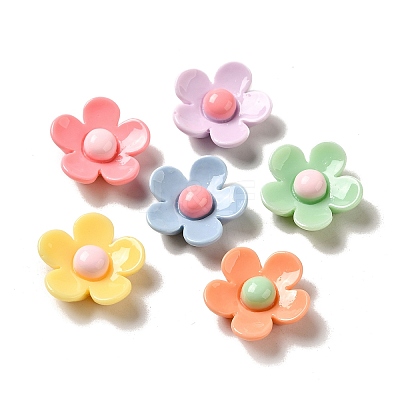 Opaque Resin Decoden Cabochons RESI-Z021-03-1