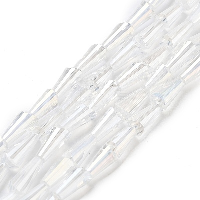 Electroplate Glass Beads Strands X-EGLA-J046-AB07-1