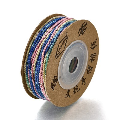25M Segment Dyed Cotton Twisted String Cord OCOR-F016-03-1