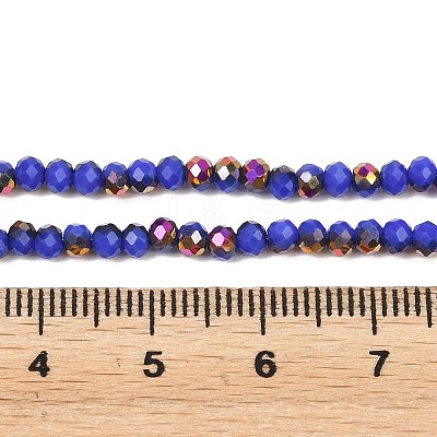 Electroplate Glass Beads Stradns EGLA-H114-02B-12-1