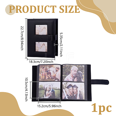 6 Inch PU Leather Pocket Albums AJEW-WH0077-082-1