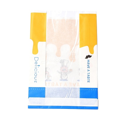 Rectangle with Cooks Pattern Paper Baking Bags CARB-K0001-01G-1