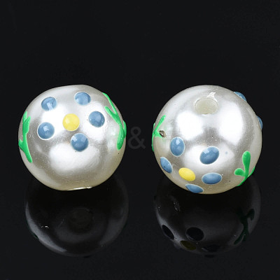 ABS Plastic Imitation Pearl Beads KY-N015-96-1