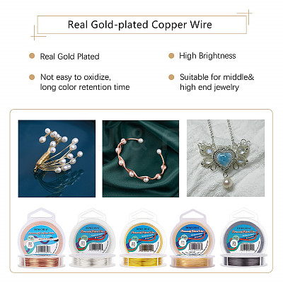 3 Sizes Round Copper Craft Wire CWIR-BC0006-13-1