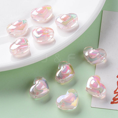 Transparent Acrylic Beads TACR-S152-08B-08-1