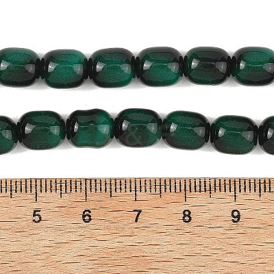Dyed Imitation Tiger Eye Glass Beads Strands GLAA-H040-02C-1