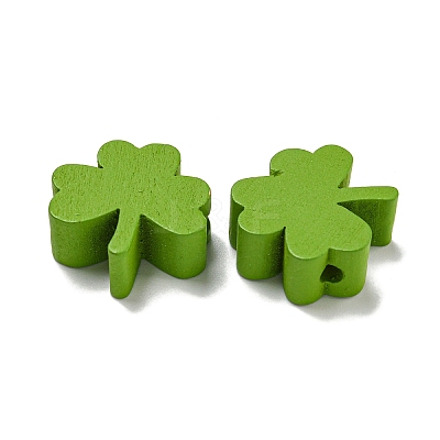 Printed Wood Beads WOOD-G022-01G-1
