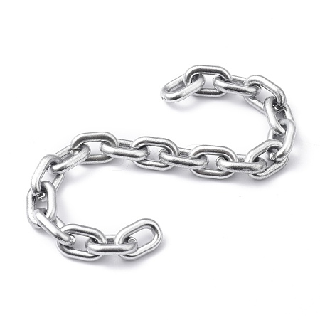 Handmade Spray Painted CCB Cable Chains AJEW-JB00719-03-1