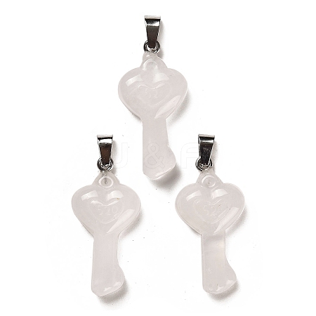 Natural Quartz Crystal Pendants G-M424-01P-05-1