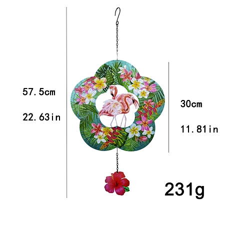 Stainless Steel Flower Wind Spinner PW-WGA973B-01-1