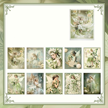 30Pcs Flower Lady Scrapbook Paper Pads PW-WGA32A2-03-1