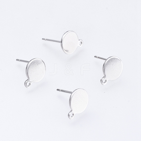 304 Stainless Steel Stud Earring Findings STAS-D445-150-B-1