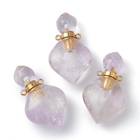 Natural Amethyst Pendants G-B009-25G-A-1