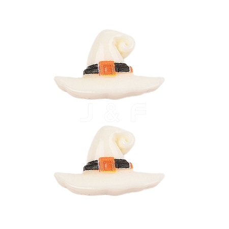 Halloween Theme Opaque Resin Cabochons CRES-M037-07C-02-1