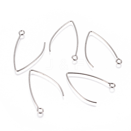 Tarnish Resistant 304 Stainless Steel Earring Hooks X-STAS-F227-26A-P-1