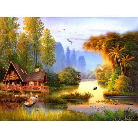 Scenery DIY Diamond Painting Kit PW-WG92649-03-1