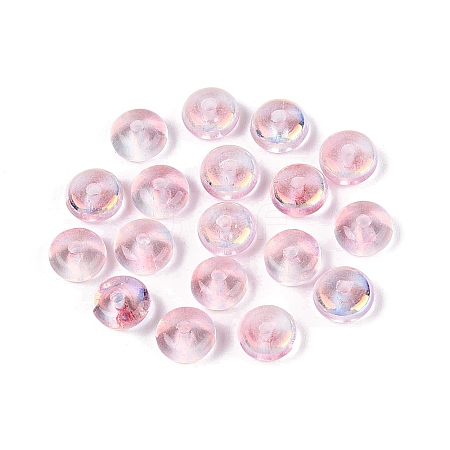 Baking Paint Electroplate Transparent Glass Beads EGLA-Q141-01A-A06-1
